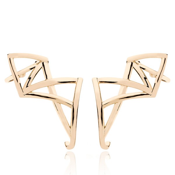 Geometric Hook Earring