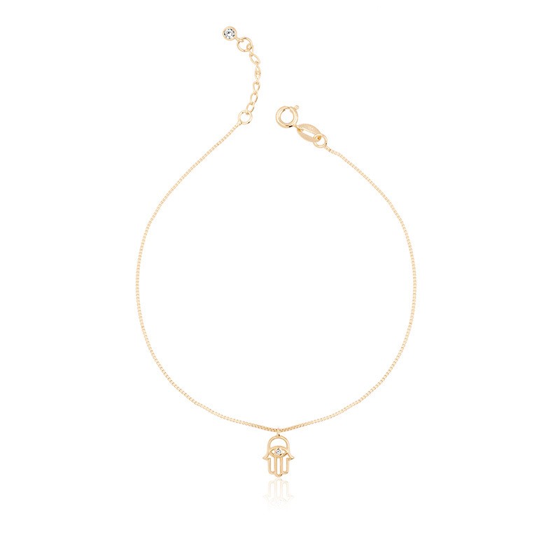 Hamsa Hand Anklet