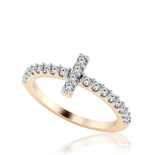 Lines of Life Cross Ring