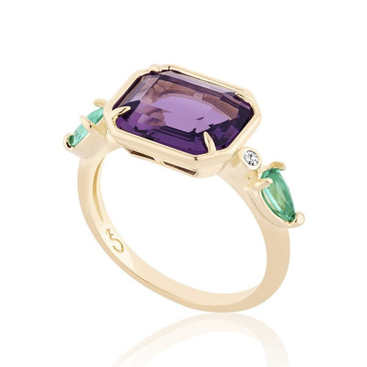 Sunset Violet Ring