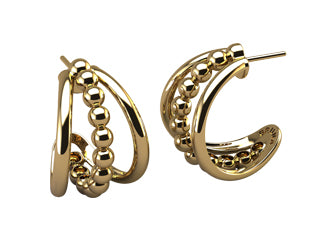 Dot Trio Earring