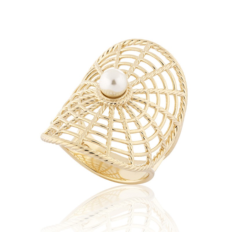 Modern Pearl Ring